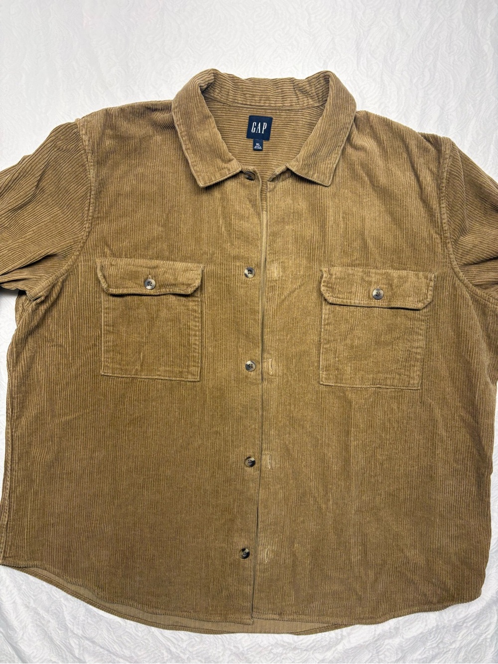 GAP Tan Corduroy Shirt Jacket